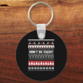 Nurse Ugly Christmas Sweater - Don't Be Tachy Long Sleutelhanger (Voorkant)