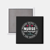 Nurse Unit Manager Waardering Hart Stethoscoop Magneet (Voorkant / Achterkant)