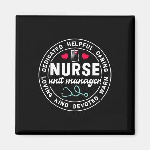 Nurse Unit Manager Waardering Hart Stethoscoop Magneet