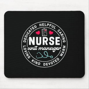 Nurse Unit Manager Waardering Hart Stethoscoop Muismat