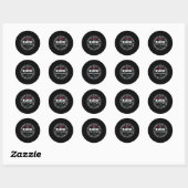 Nurse Unit Manager Waardering Hart Stethoscoop Ronde Sticker (Vel)