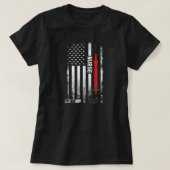 Nurse US Flag Tools for Nursing Love My Job  T-shirt (Design voorkant)