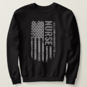 Nurse USA Flag Distressed design Trui (Design voorkant)