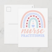 Nurse vakman Rainbow Feestdagenkaart (Voorkant / Achterkant)