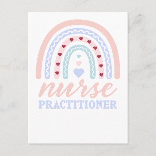 Nurse vakman Rainbow Feestdagenkaart (Voorkant)