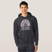 Nurse vakman Rainbow Hoodie (Voorkant volledig)