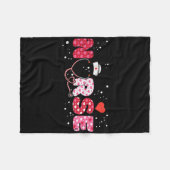 Nurse Valentijnsdag Valentijn Scrub Top Women Scr Fleece Deken (Voorkant (Horizontaal))