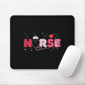 Nurse Valentijnsdag Valentijn Scrub Top Women Scr Muismat (Met muis)