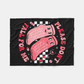 Nurse Valentine Non Slip Socks Please Dont Fall F  Fleece Deken (Voorkant (Horizontaal))