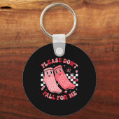 Nurse Valentine Non Slip Socks Please Dont Fall F  Sleutelhanger (Voorkant)