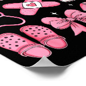 Nurse Valentines Day Coquette Bow Valentine Nurse  Poster (Hoek)