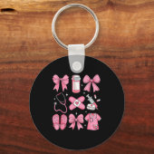 Nurse Valentines Day Coquette Bow Valentine Nurse  Sleutelhanger (Voorkant)