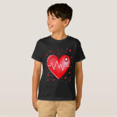 Nurse Valentines Day Heart Stethoscope 2 _1  T-shirt (Voorkant volledig)
