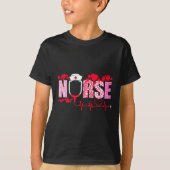 Nurse Valentines Day Valentine Er Icu Nicu Rn Nurs T-shirt (Voorkant)