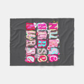 Nurse Valentines Stethoscope Valentine Nursing Gir Fleece Deken (Voorkant (Horizontaal))