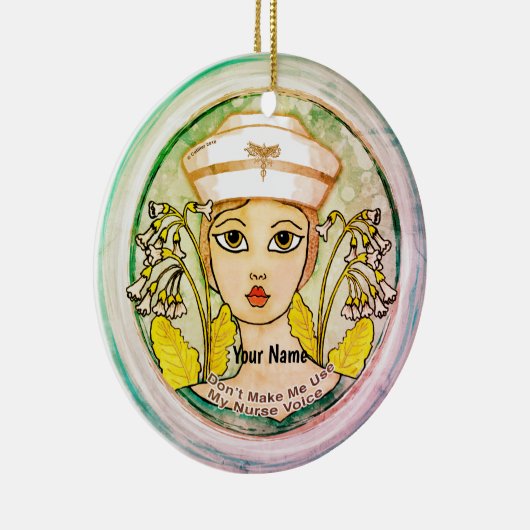 Nurse voice keramisch ornament (Rechts)