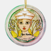 Nurse voice keramisch ornament (Voorkant)