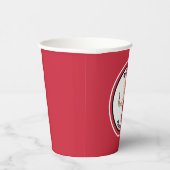 Nurse Vrouw Schattige Cartoon Rood Zwart Afstudere Papieren Bekers (Rechts)