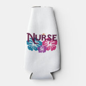 Nurse w-Hibiscus Flesjeskoeler (Voorkant)