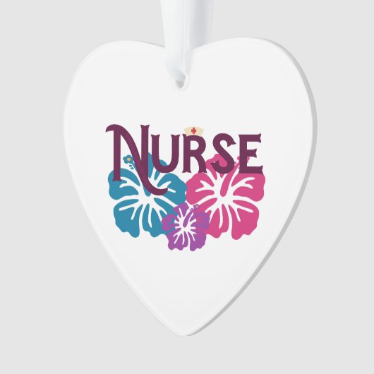 Nurse w-Hibiscus Ornament (voorkant)