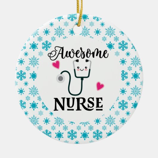 Nurse waardetoevoeging keramisch ornament (Voorkant)