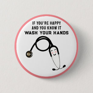 Nurse waardetoevoeging ronde button 5,7 cm