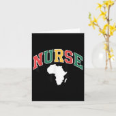 Nurse Week Juneteenth Pride African Heritage Day _ Kaart (Gele Bloem)