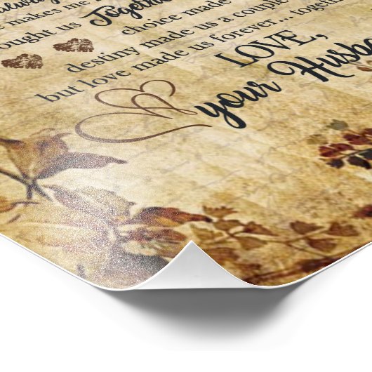 Nurse Wife Gifts | Brief aan mijn mooie vrouw Foto Afdruk (Hoek)