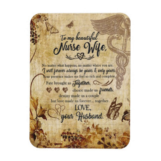 Nurse Wife Gifts | Brief aan mijn mooie vrouw Magneet