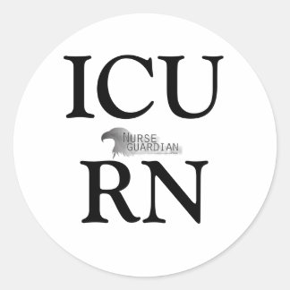 Nurseguardian-logo, ICURN Ronde Sticker