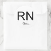 Nurseguardian logo, RN Ronde Sticker (Tas)