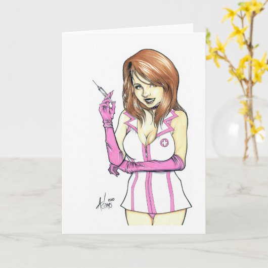 NurseLisa Kaart (Gele Bloem)