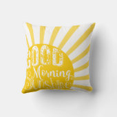 Nurserij, goedemorgen zonnepannen, pasgeboren deco kussen (Achterkant)