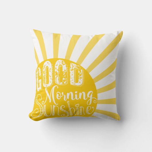 Nurserij, goedemorgen zonnepannen, pasgeboren deco kussen (Voorkant)