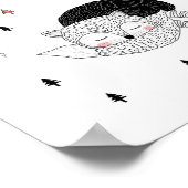 Nursery Art, Fox Illustration, Sweet Dreams Poster (Hoek)