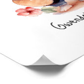 Nursery Art Muis spelen gitaar, rechtshandig Poster (Hoek)