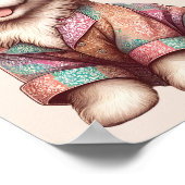 Nursery Art Nusantara / Erfgoed Baby Dier Poster (Hoek)