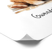 Nursery Art Poster Puppy met gitaar (Hoek)