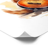 Nursery Art Poster Sinaasappel Kattengitaar Rechts (Hoek)