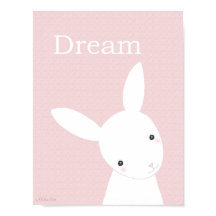 Nursery art Print Cute Bunny Girl Nursery Print
