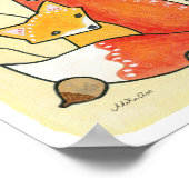 Nursery art Print Fox Print Woodland Nursery Decor (Hoek)