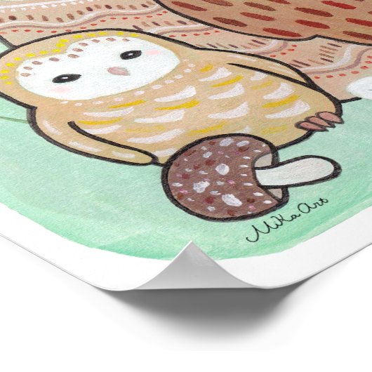 Nursery art Print Owl Nursery Print Nursery Decor (Hoek)