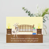 Nursery Baby shower Invitation (YCA) Kaart (Staand voorkant)