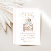 Nursery Baby shower Meisje Kaart