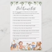 Nursery Baby shower Papa kent beste game (Voorkant)