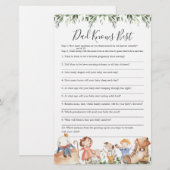 Nursery Baby shower Papa kent beste game (Voorkant / Achterkant)