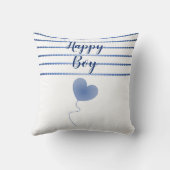 Nursery Blue Stripes Cushion Kussen (Achterkant)