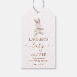 Nursery Bunny Baby shower Gift Label Cadeaulabel