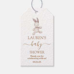 Nursery Bunny Baby shower Gift Label Cadeaulabel