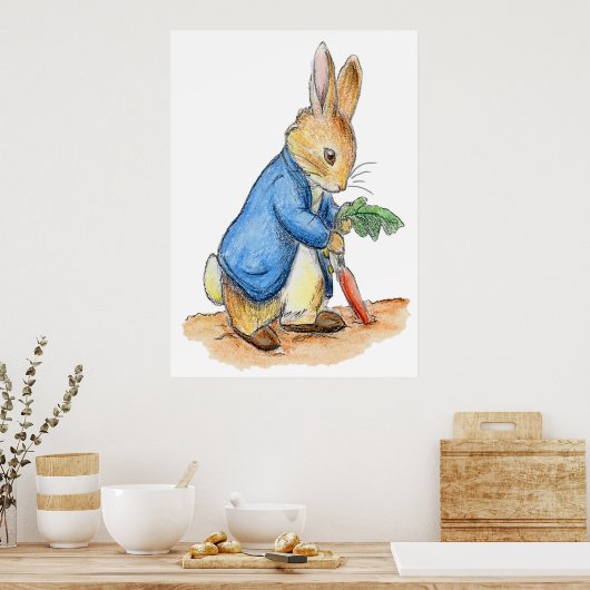 Nursery Characters Peter Rabbit Beatrix Potter Poster (Keuken)